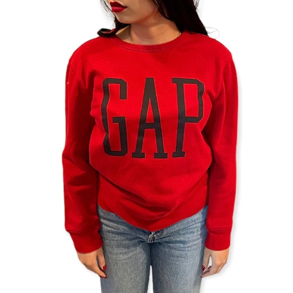 Gap Logo Red Sweatshirt
